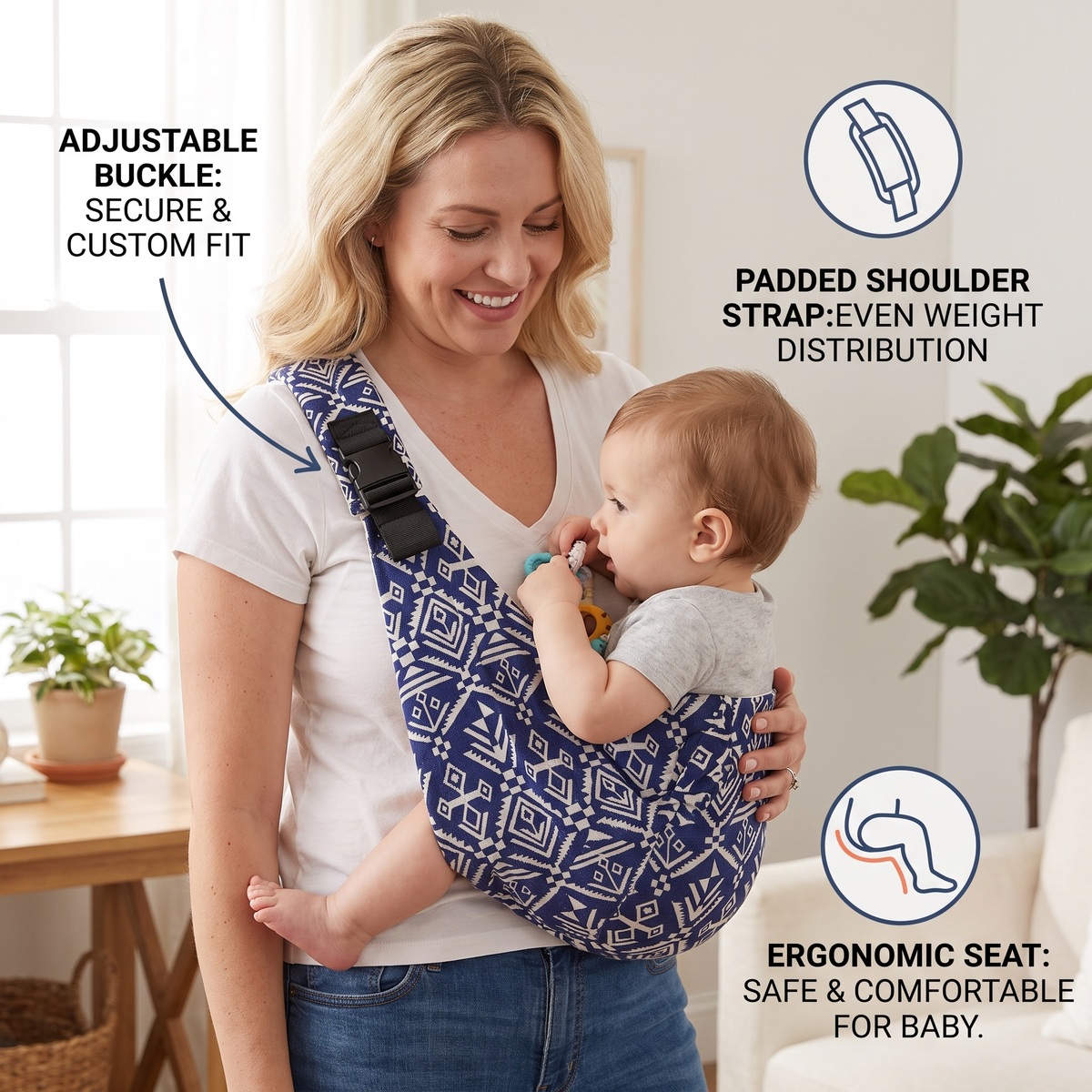 Safe and comfortable baby carrier for every day