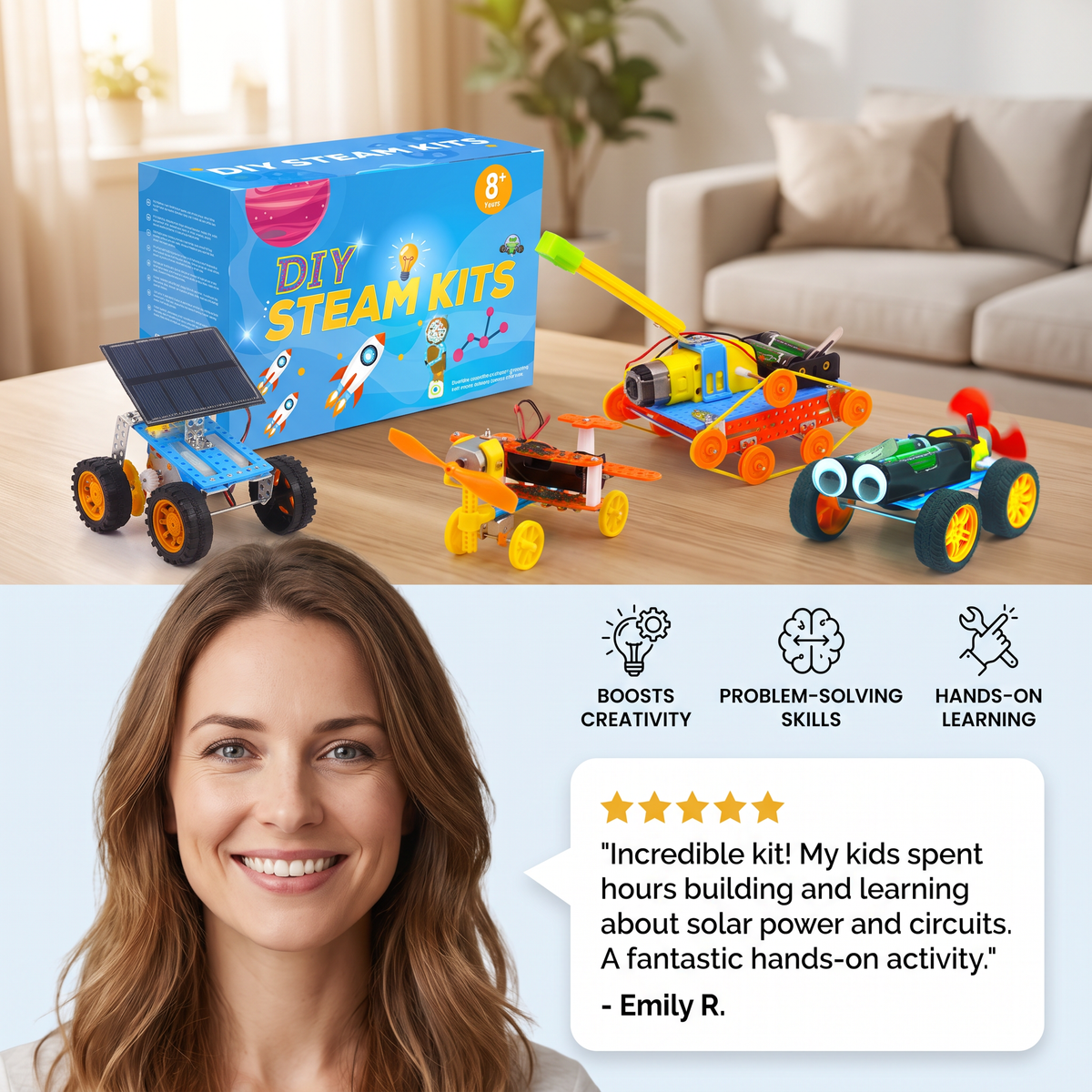5-in-1 DIY Educational STEM Vehicle Building Kit