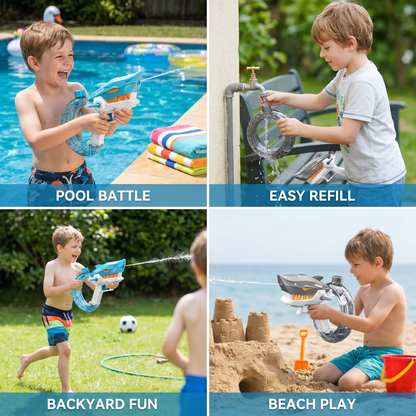 Electric Shark Water Gun for Kids – Fully Automatic Water Blaster for Hot Summer Fun