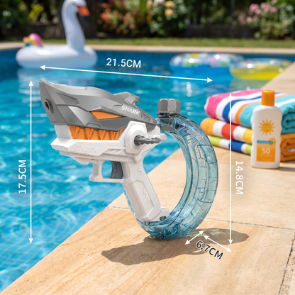 Electric Shark Water Gun for Kids – Fully Automatic Water Blaster for Hot Summer Fun