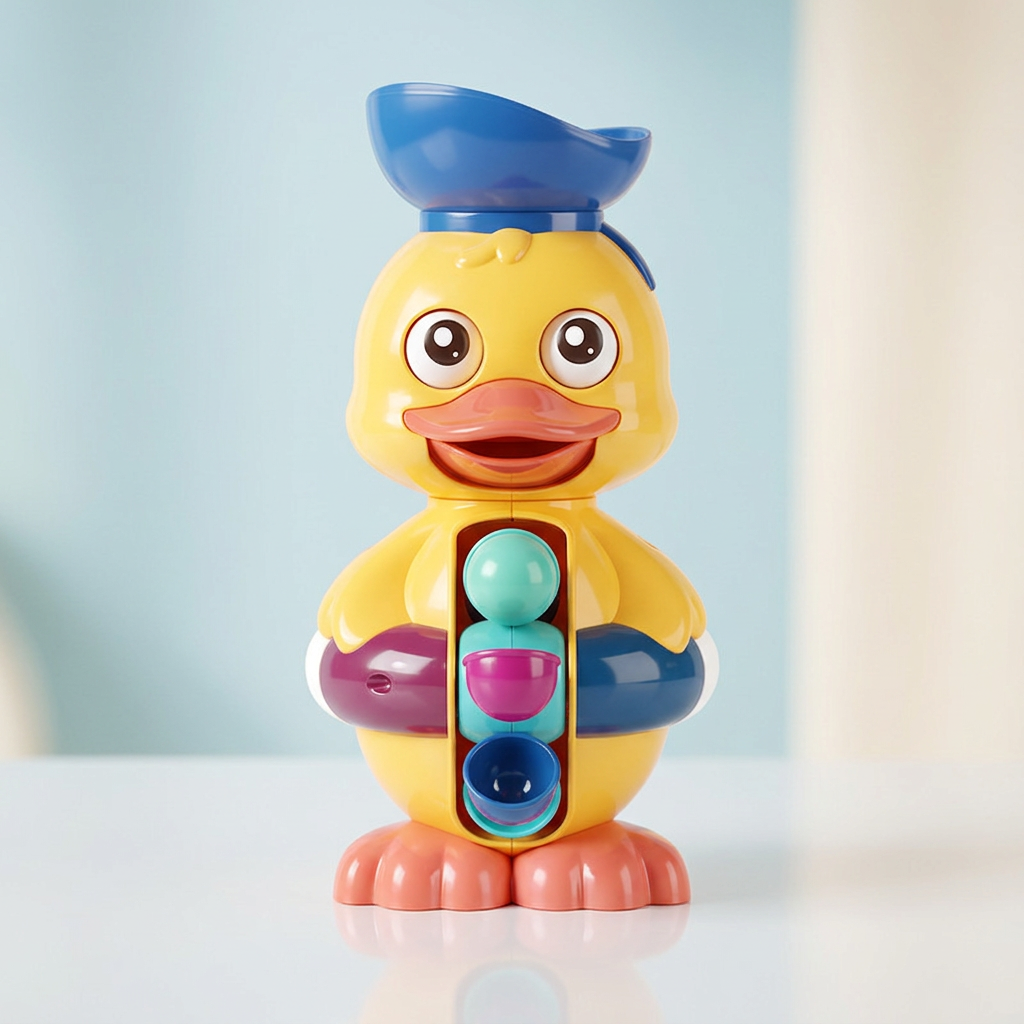 Water Wheel Bath Duck Toy