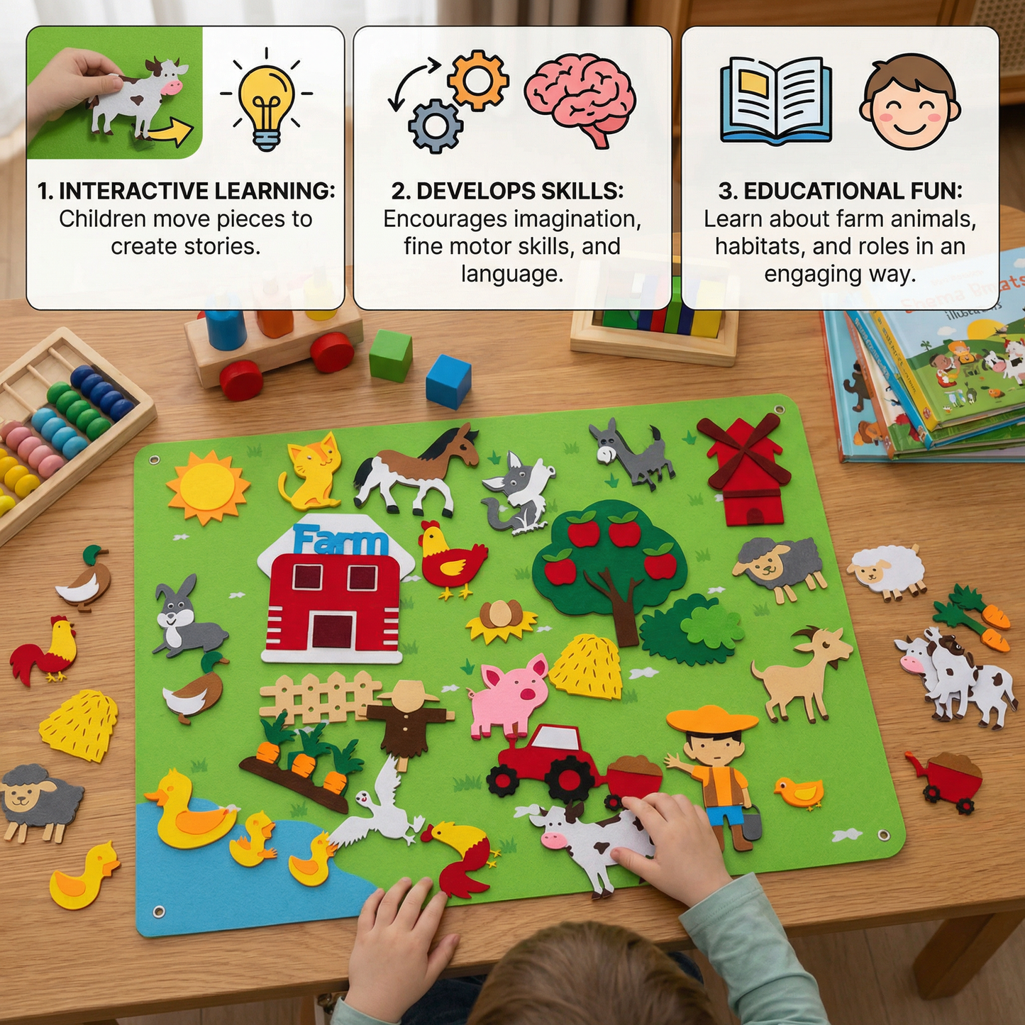 Story Worlds - Learning based felt board