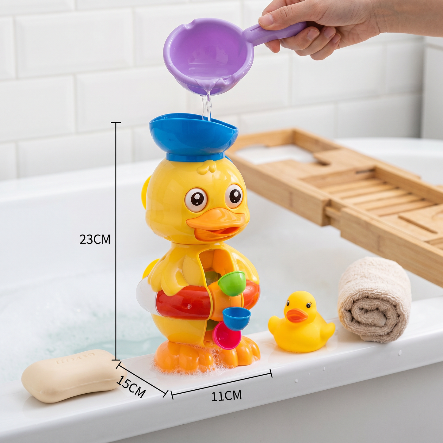 Water Wheel Bath Duck Toy
