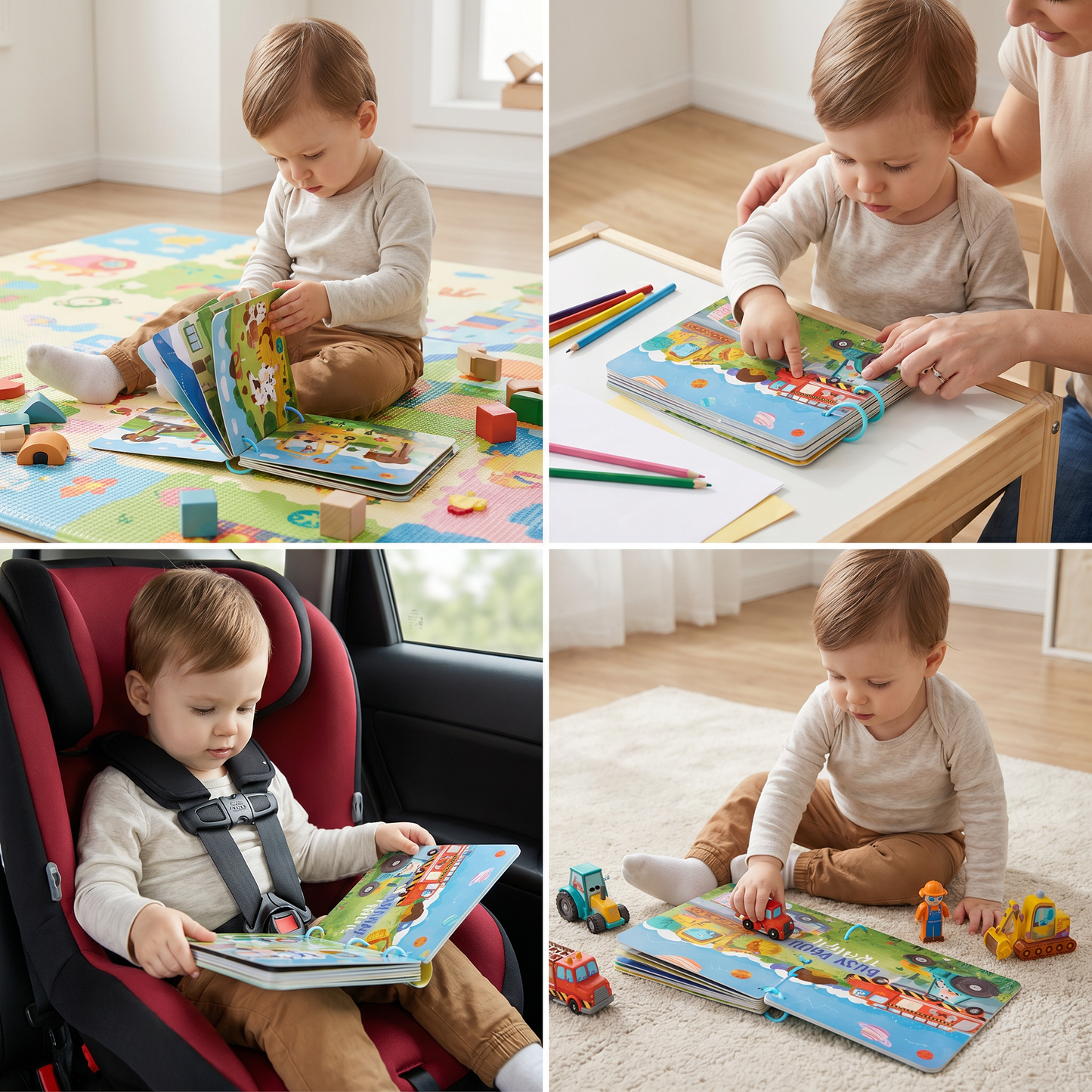 BusyBook - Montessori Durable Story Book