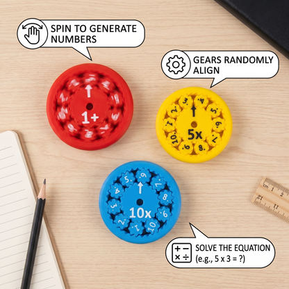 Mathematics educational game Fidget Spinner