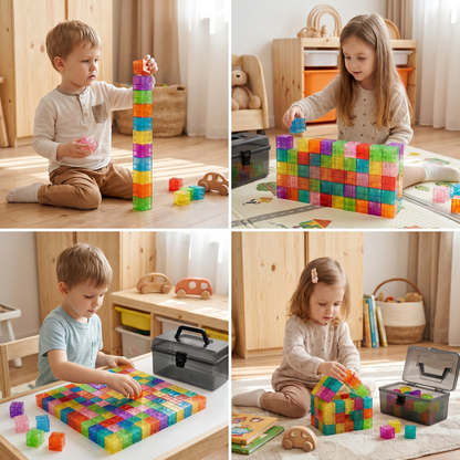 Montessori Cube Building Block Set for Kids