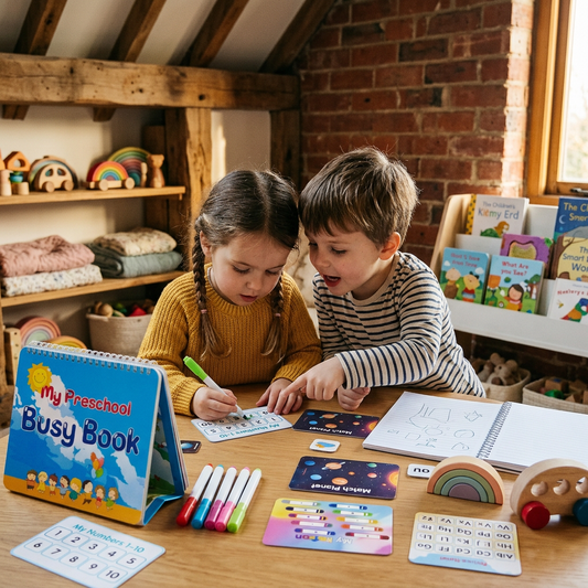 Montessori Busy Book – Reusable Preschool Learning Activity Book
