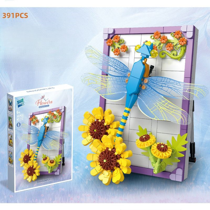 DIY 3D Nature Frame Building Blocks Set – Flowers & Insects