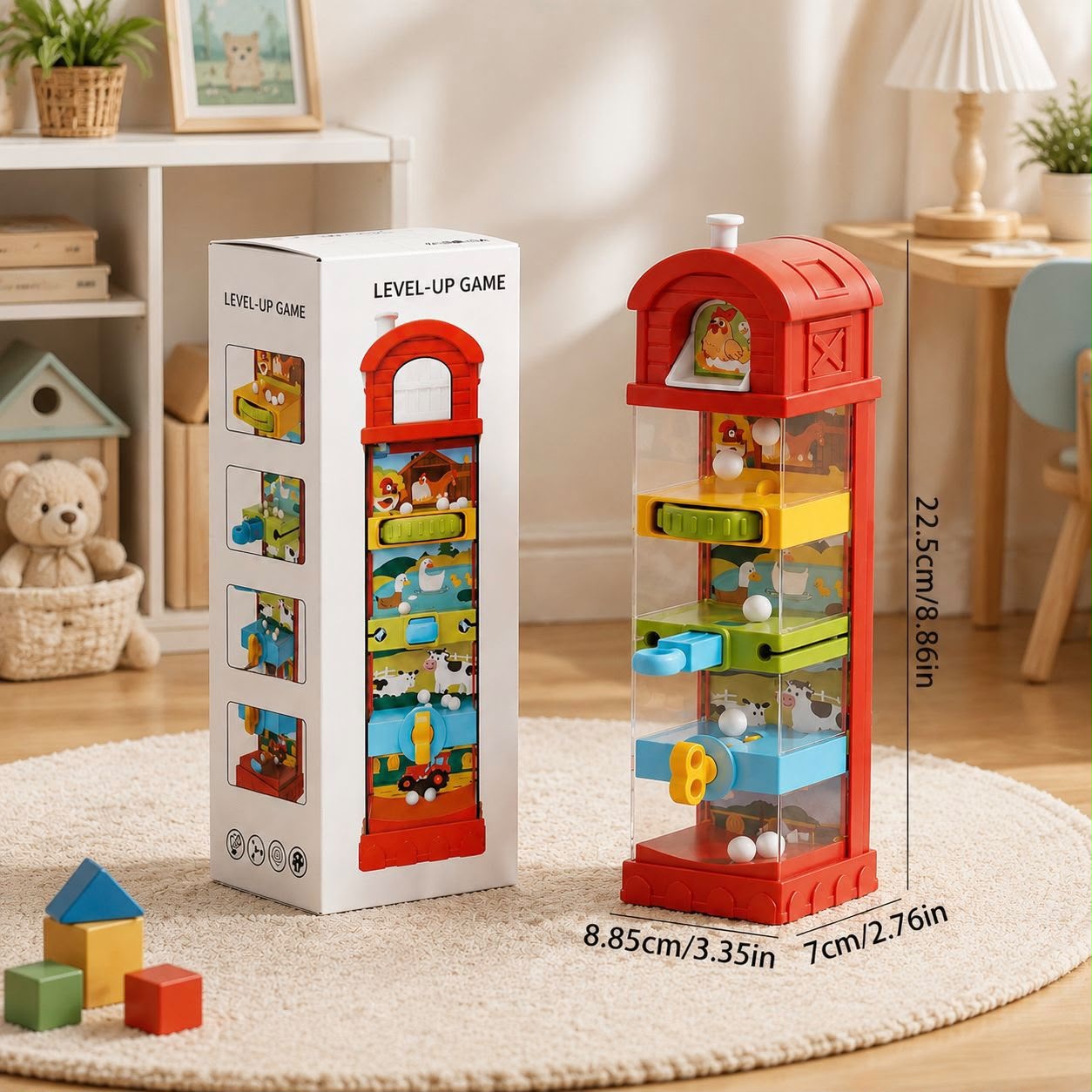 Interactive Farm Ball Run Toy for Fine Motor & Problem-Solving Skills
