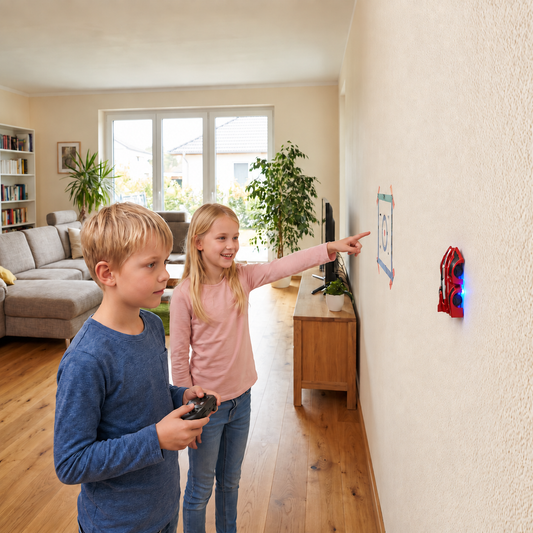 Remote Control Wall-Climbing Car with LED Lights