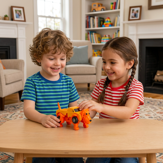 Wind-Up Transforming Animal Car Toy