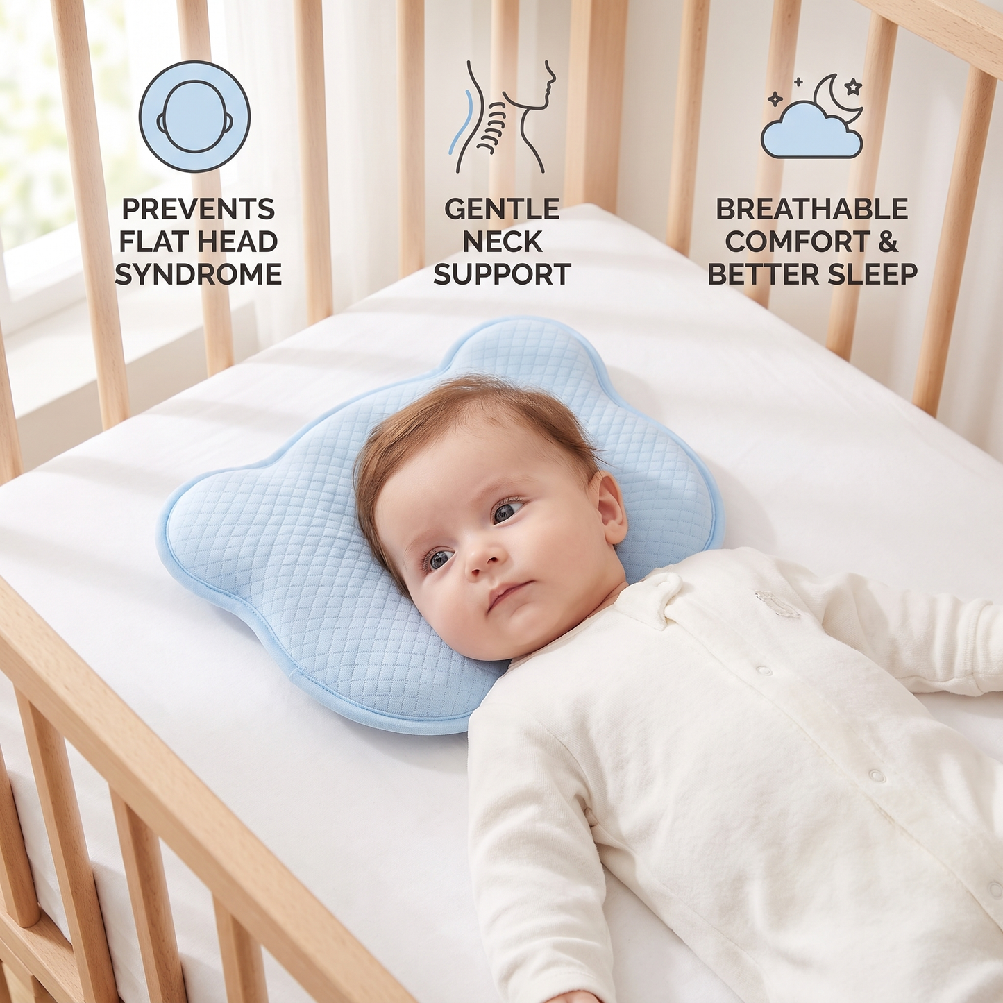 Memory Foam Baby Comfort Support Pillow