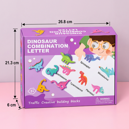 52-Piece Montessori-Style 3D Alphabet Building Blocks Set