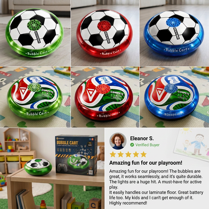 Remote Control Soccer Bubble Ball with Lights & Music
