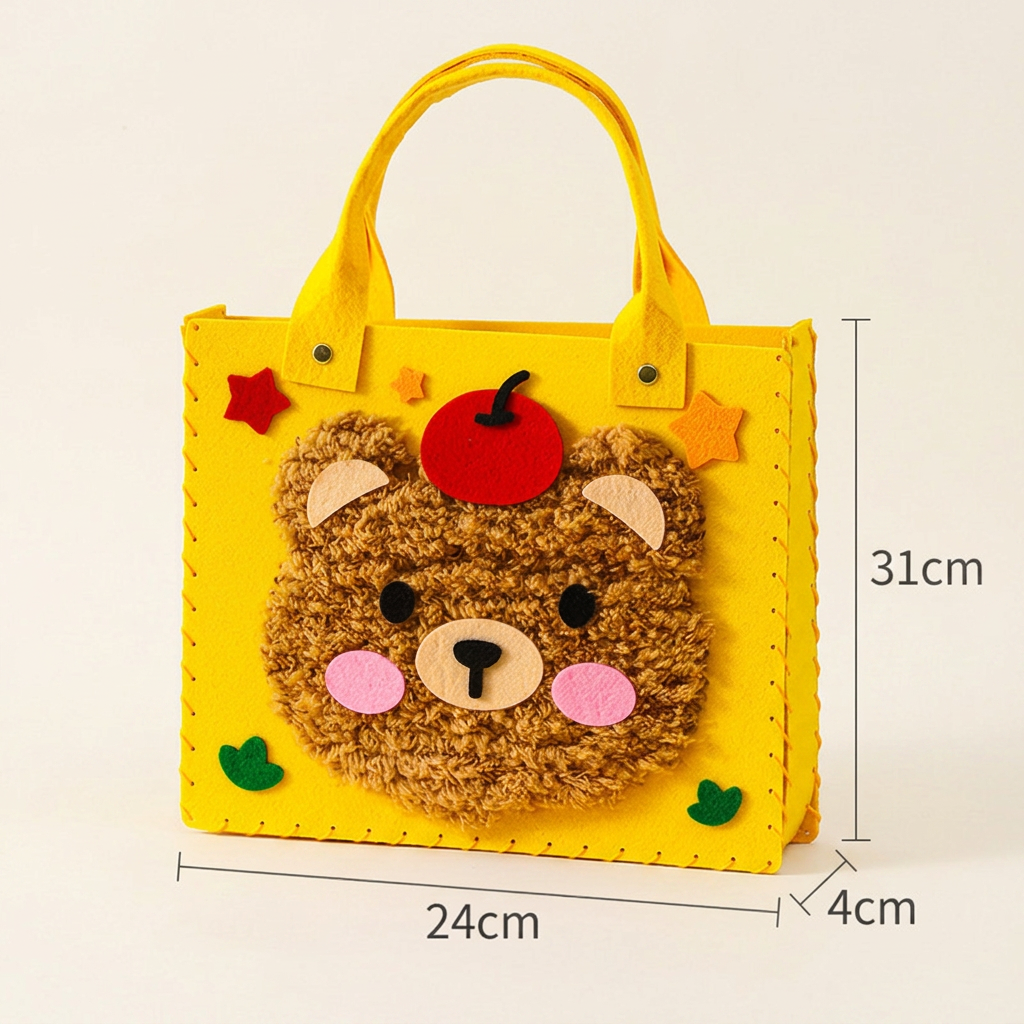 Kids DIY Plush Tote Bag Craft Kit