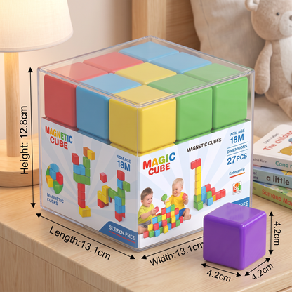 Toddler Safe 4.2cm Magnetic Building Cubes – STEM Learning Blocks