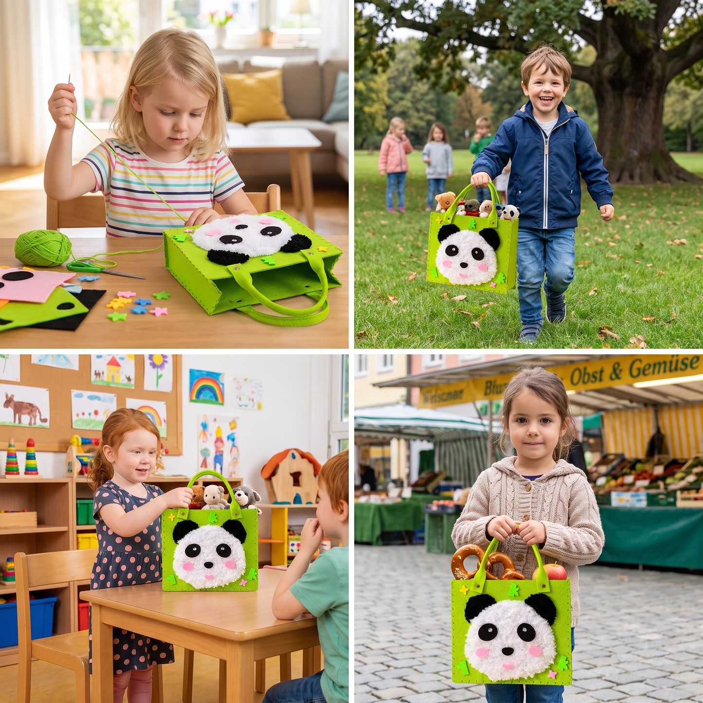 Kids DIY Plush Tote Bag Craft Kit