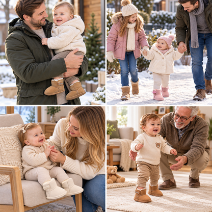 Fleece-Lined Baby Winter Boots with Soft, Non-Slip Soles