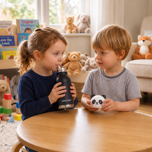 Cute Cartoon Animal Insulated Stainless Steel Straw Cup – 480ml