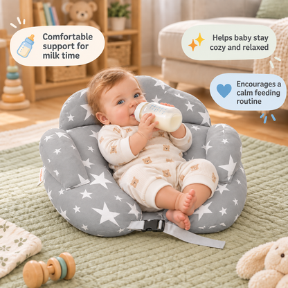 Multifunctional Nursing Pillow for Breastfeeding & Bottle Feeding with Removable Cover