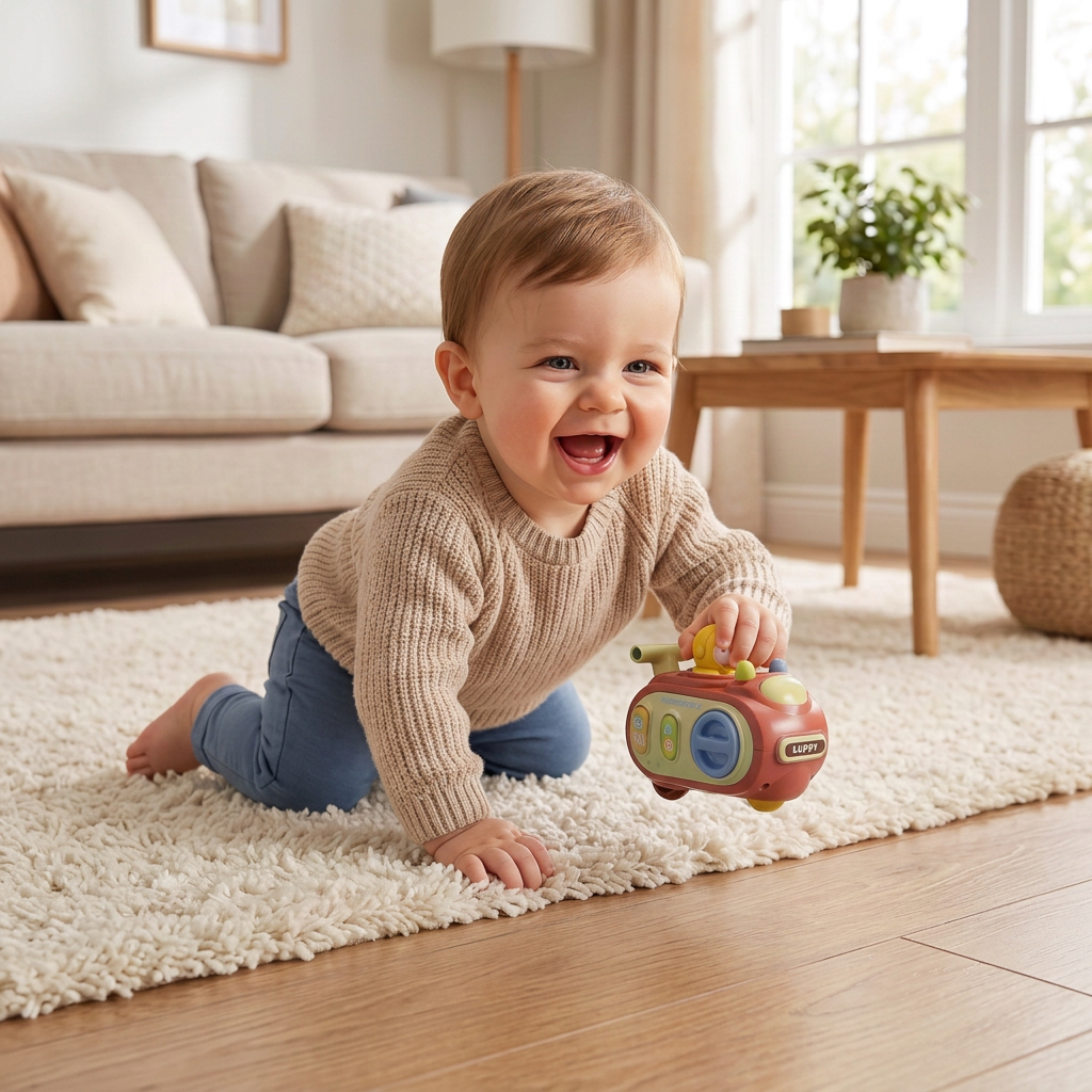 5-in-1 Press & Go Busy Car Toy for Fine Motor Skills Development