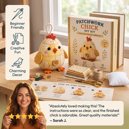 DIY Animal Sewing Kit – Handmade Fabric Ornament Craft Set