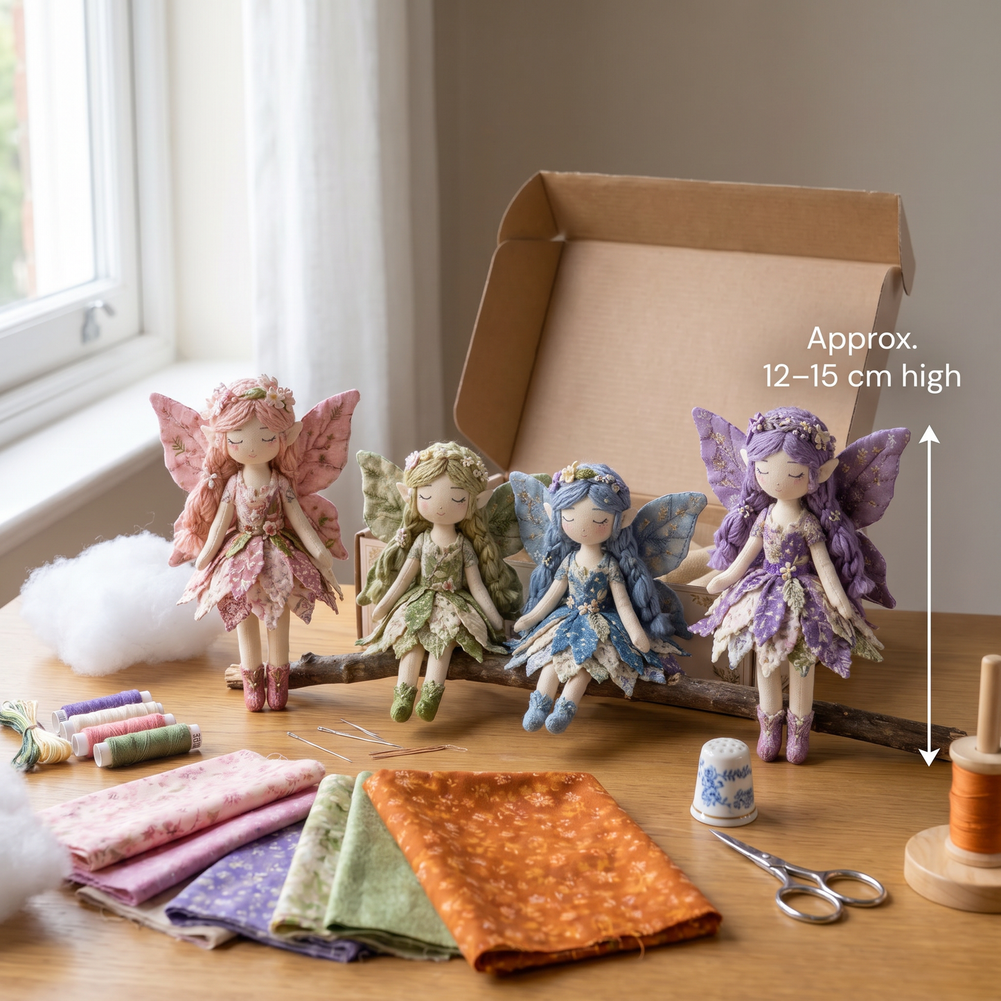 Fairy DIY Sewing Kit for Kids – Make Enchanting Fairy Dolls with Fabric, Accessories & Instructions