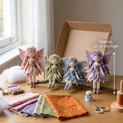 Fairy DIY Sewing Kit for Kids – Make Enchanting Fairy Dolls with Fabric, Accessories & Instructions