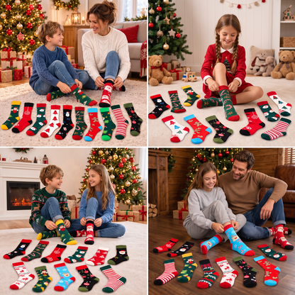 24-Days Christmas Socks Advent Calendar