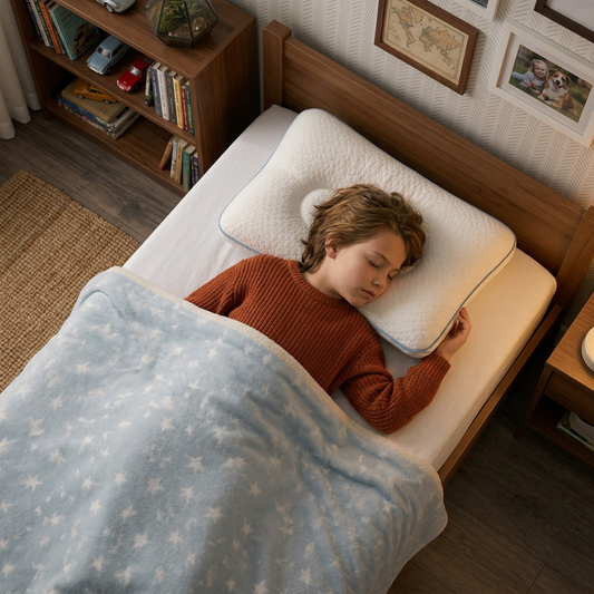 Ergonomic Neck Support Memory Foam Kids Pillow