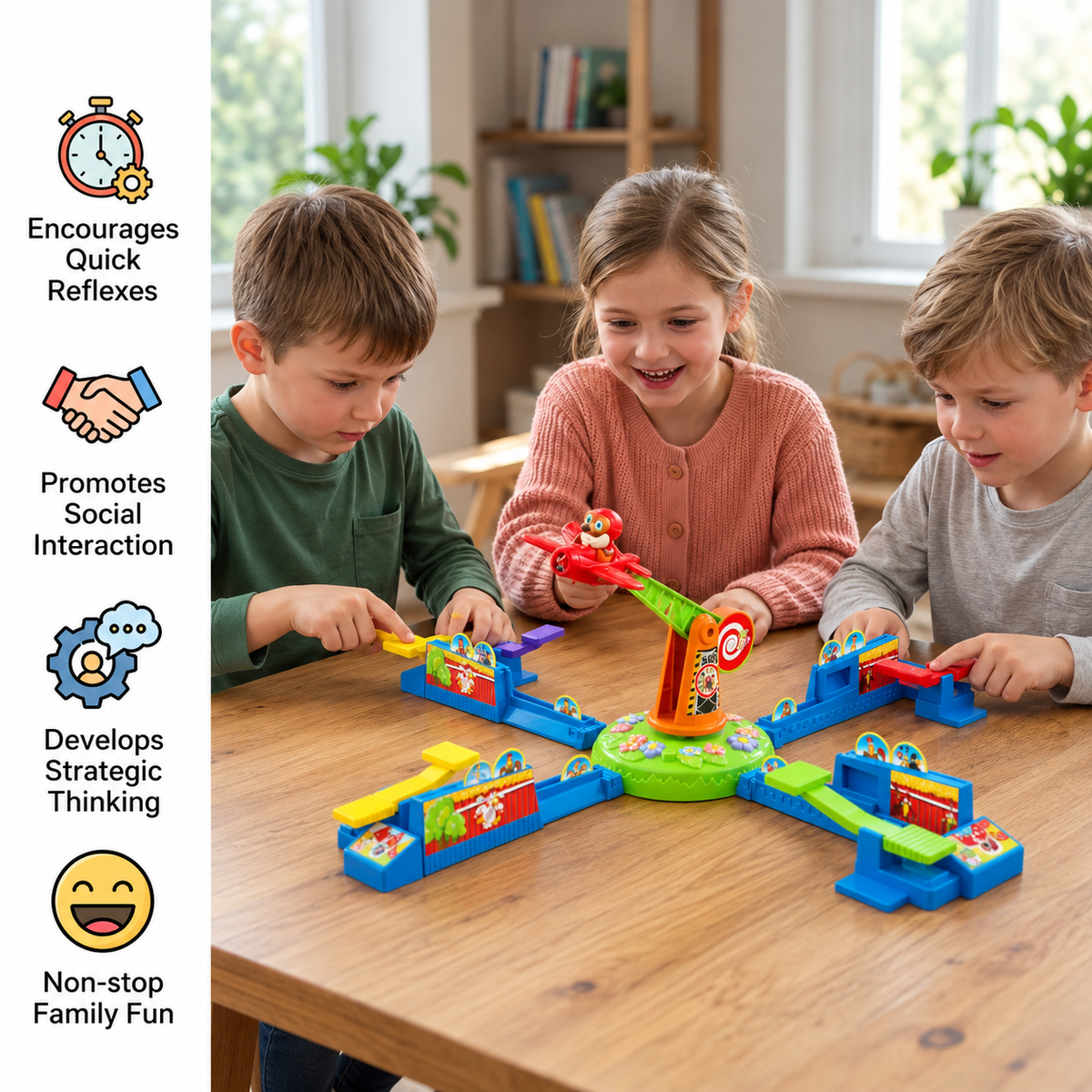 Interactive Multiplayer Flying Plane Family Board Game