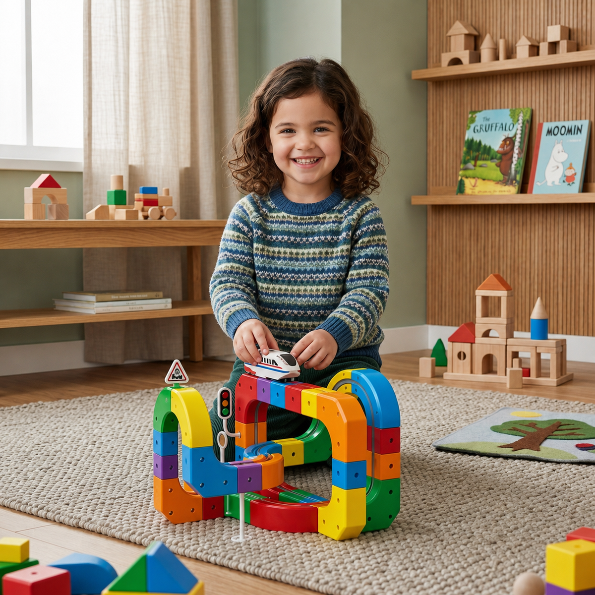 Magic rail cube track kids toy