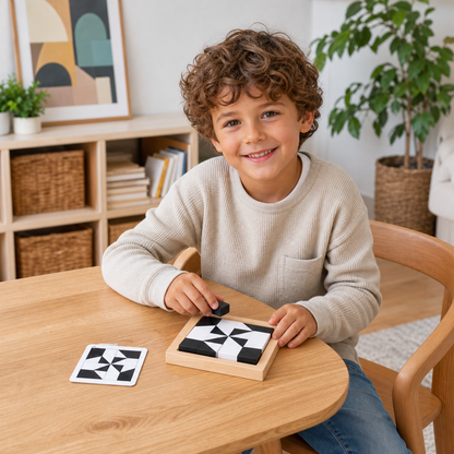 Dual Color Logic Puzzle Game in Pocket Size