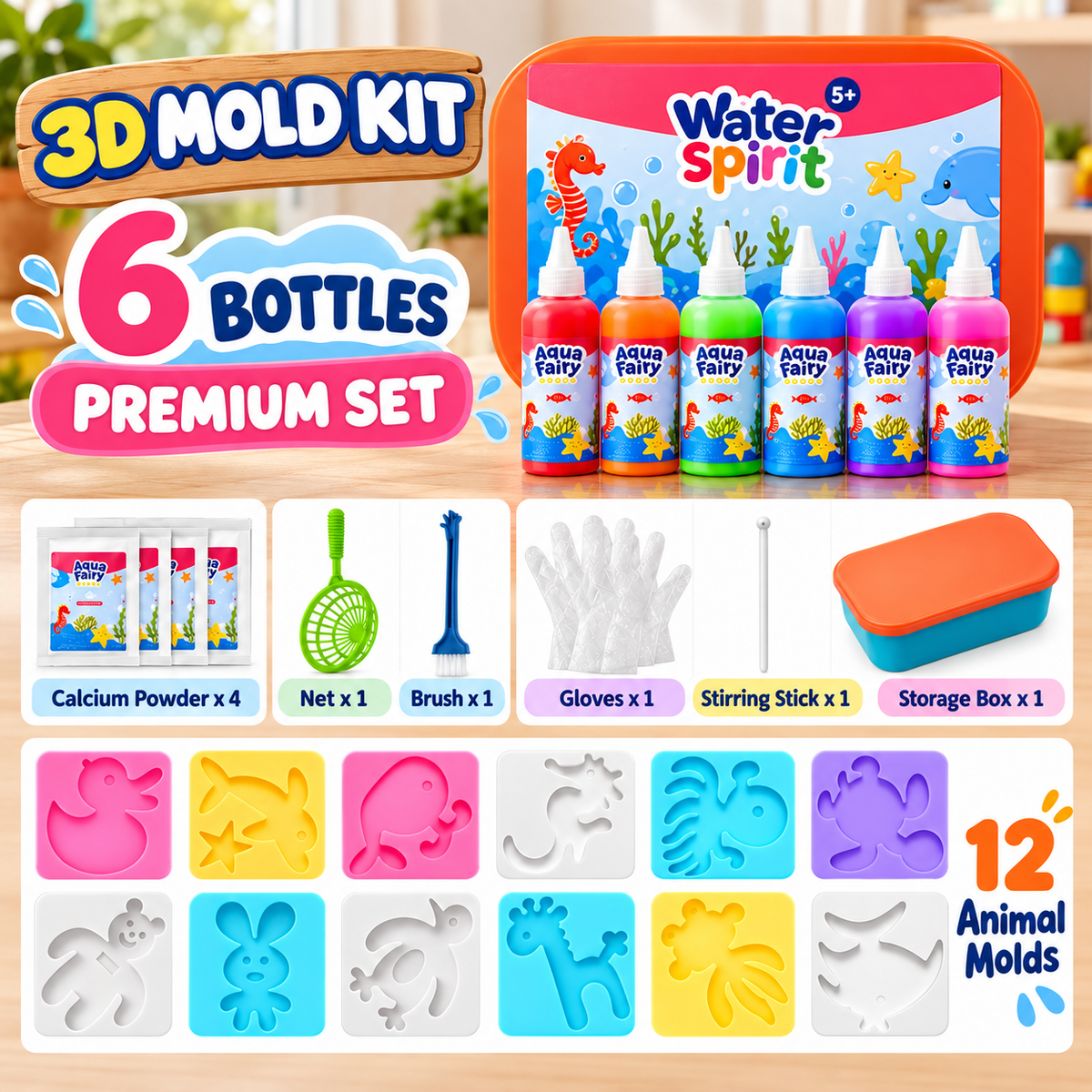 DIY Water Jelly Kit with Gels & Molds