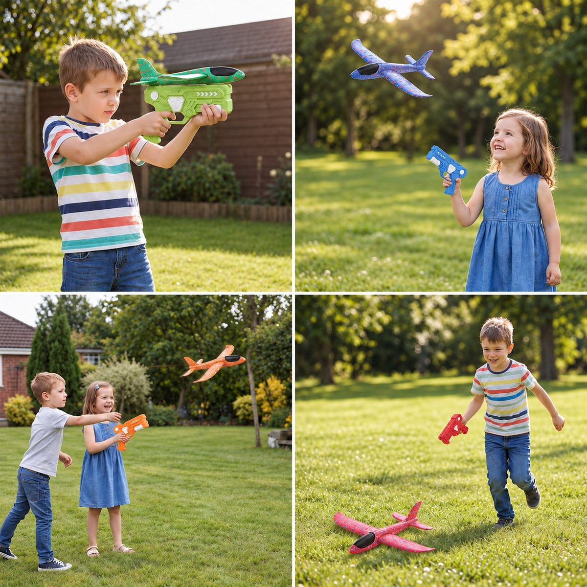 Foam Glider Airplane Launcher Set