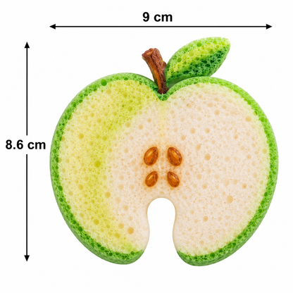 Fruit-Shaped Pop-Up Cellulose Sponges – 3-Pack of Plant-Based, Non-Scratch Kitchen Sponges
