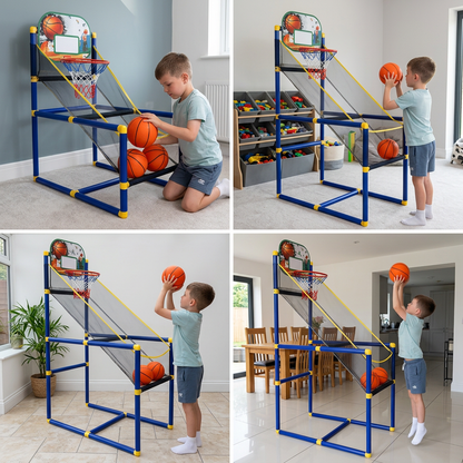 Adjustable Kids Basketball Hoop Set - That Grows With Your Kids