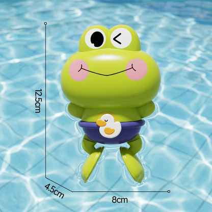 Cute Wind-Up Swimming Frog Bath Toy for Kids