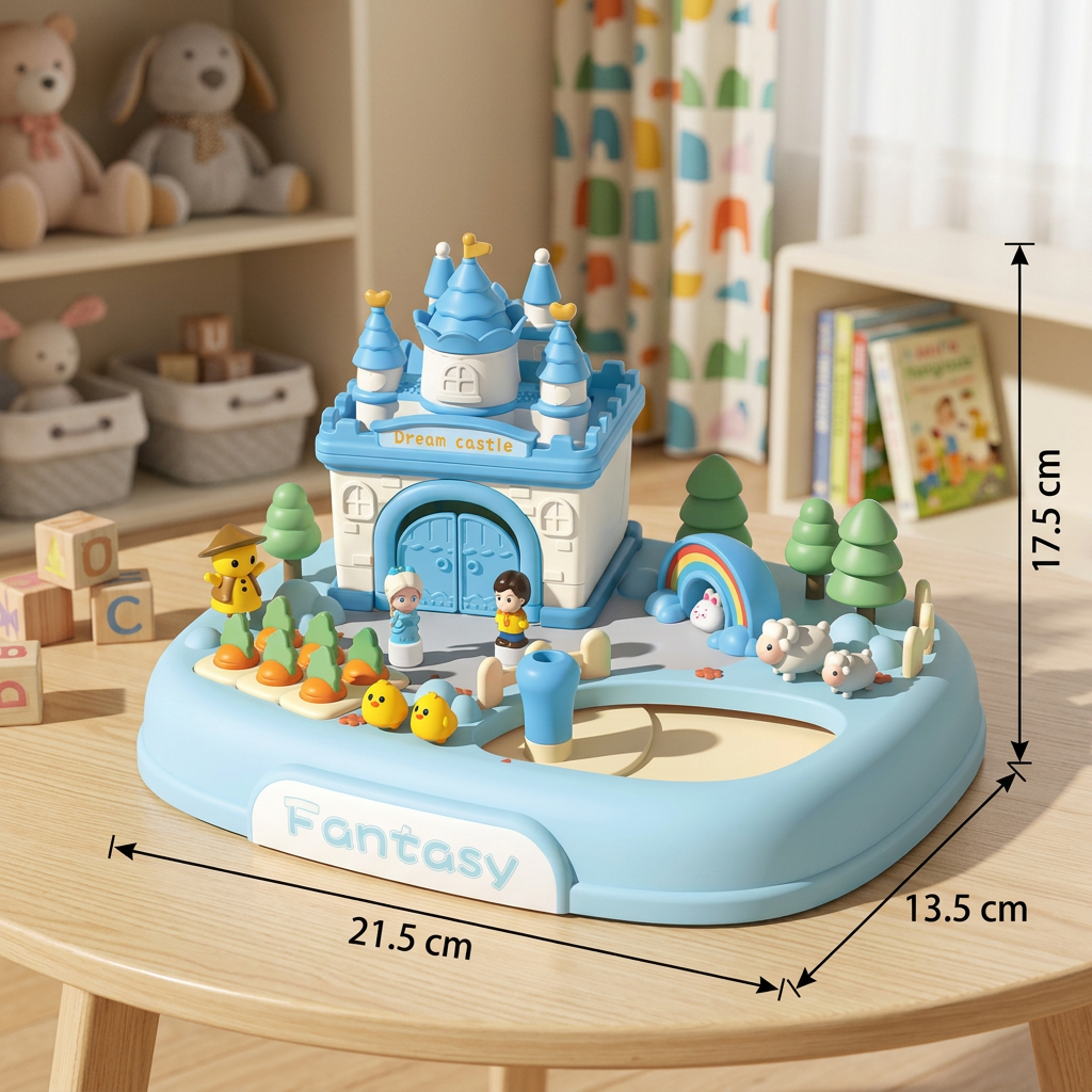 Magnetic Dream Castle & Garden Playset for Kids
