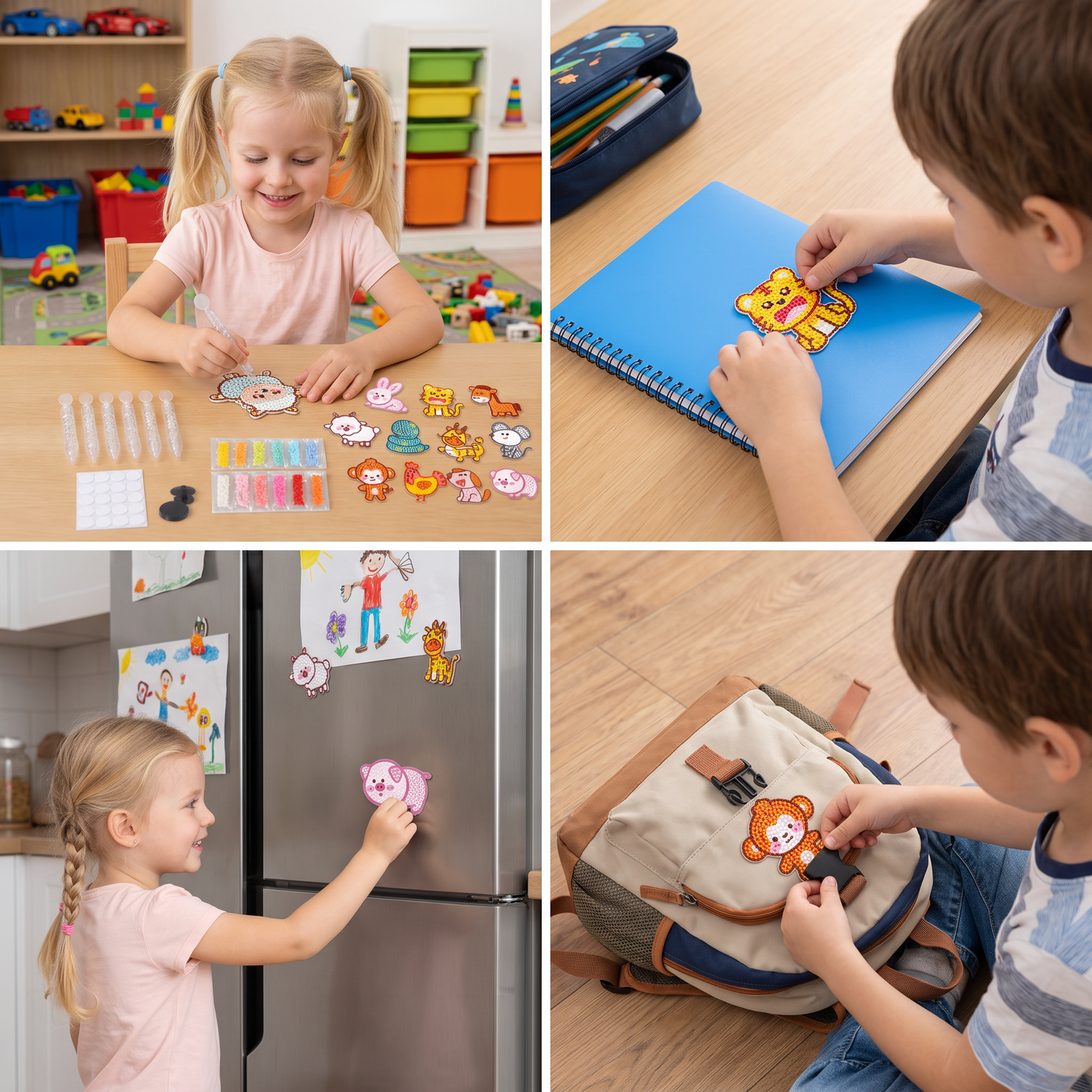 DIY Dot Bead Sticker Art Kit for Kids