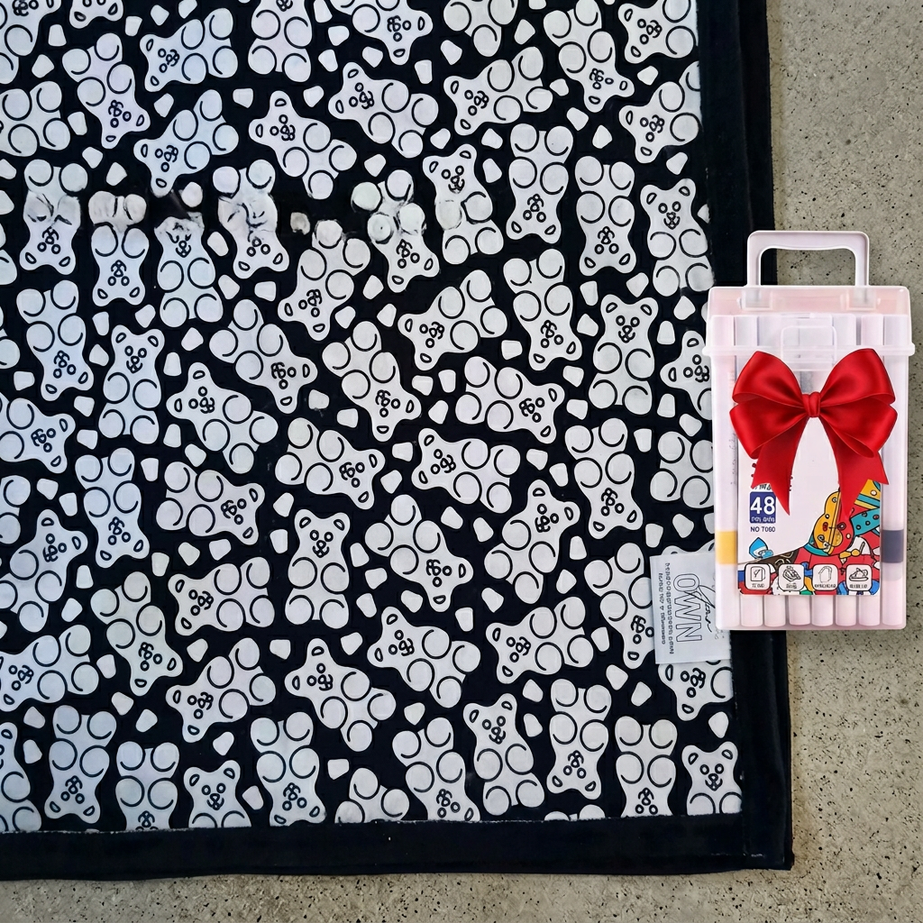 DIY Colouring Blanket for the Whole Family
