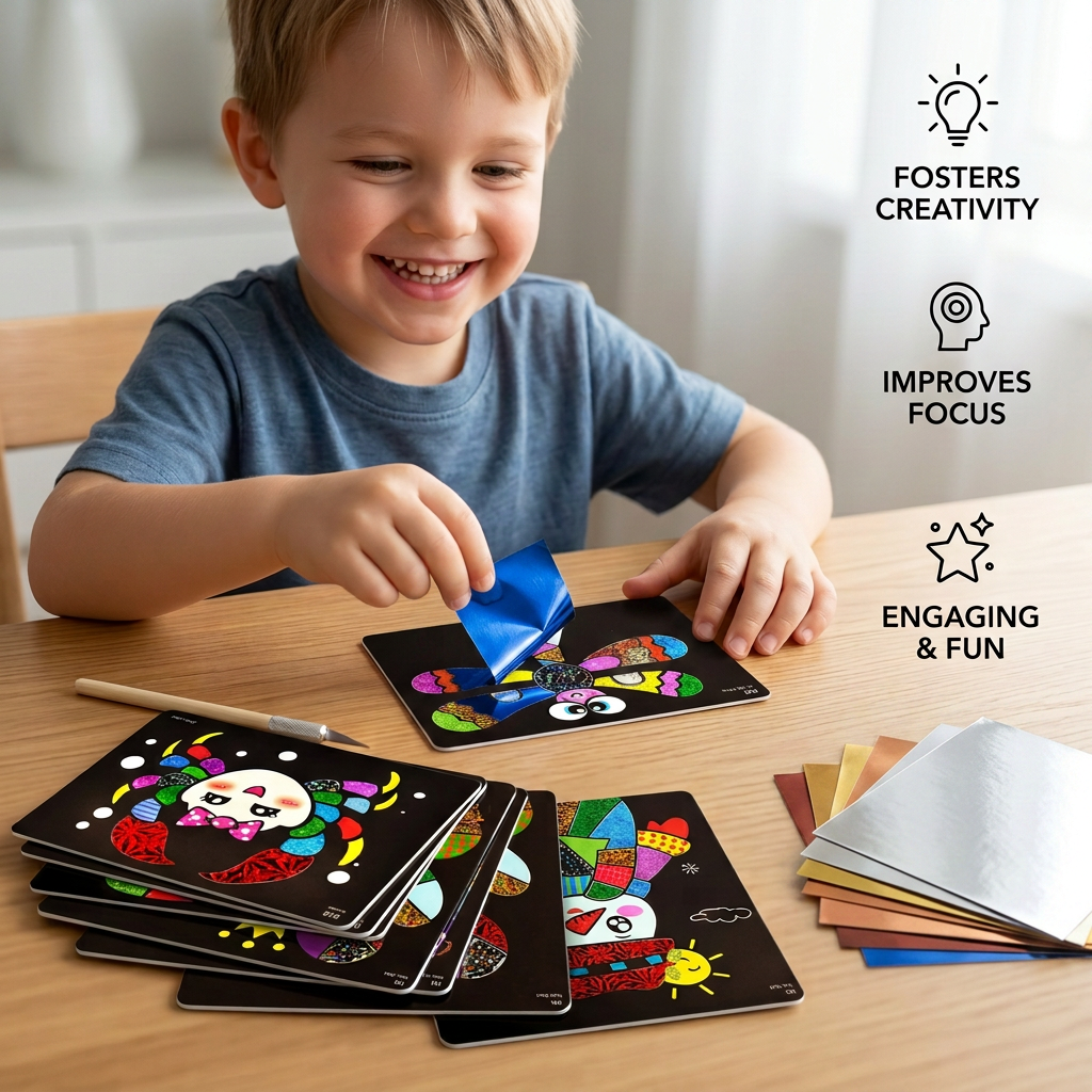 DIY Foil Art Craft Kit for Kids
