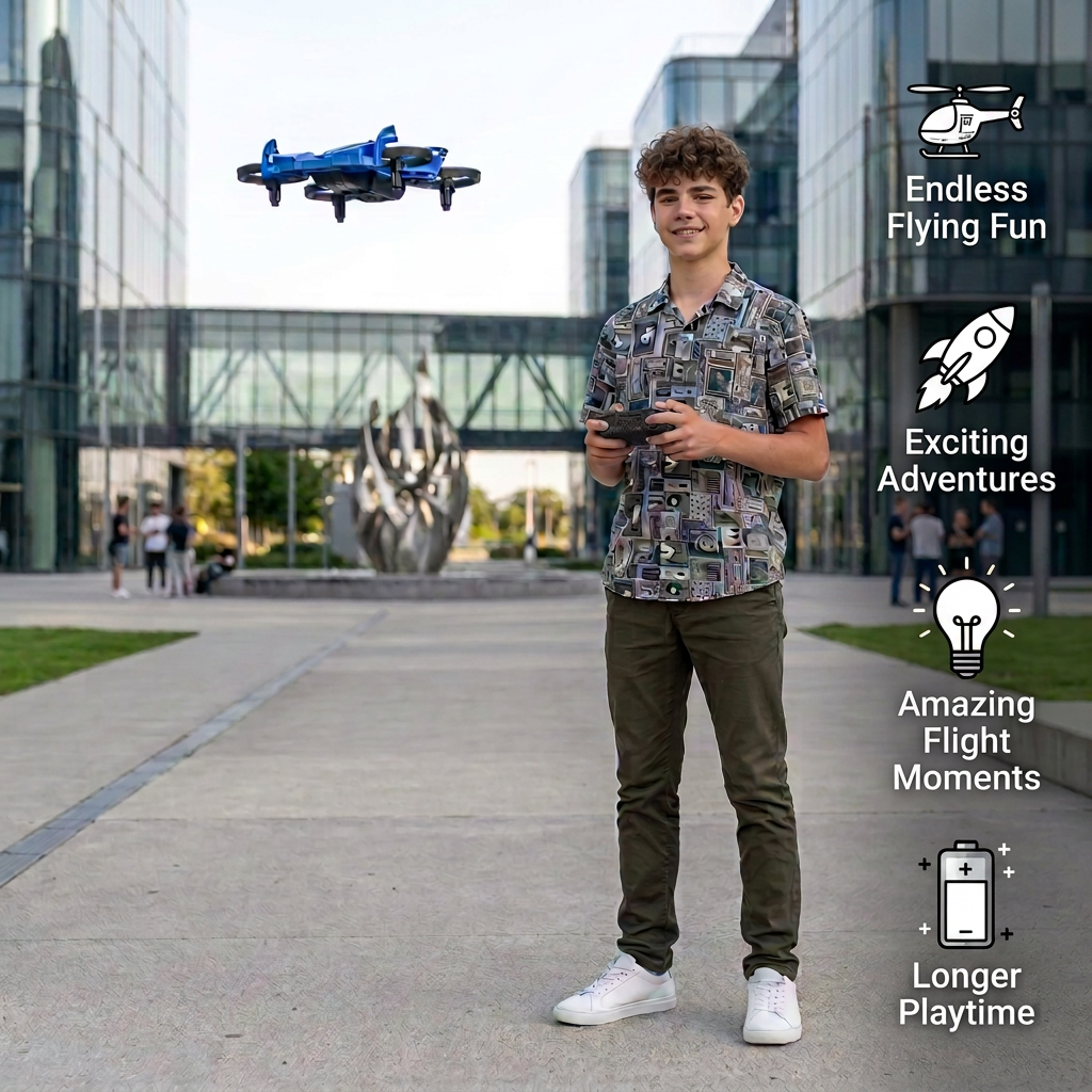 2-in-1 Remote Control Flying Drone & Stunt Racing Car