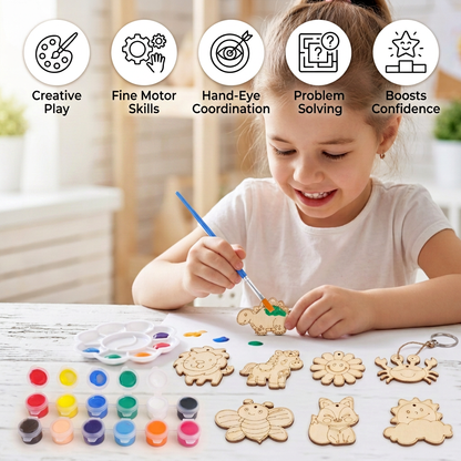 DIY Wooden Paint & Play Craft Kit for Kids