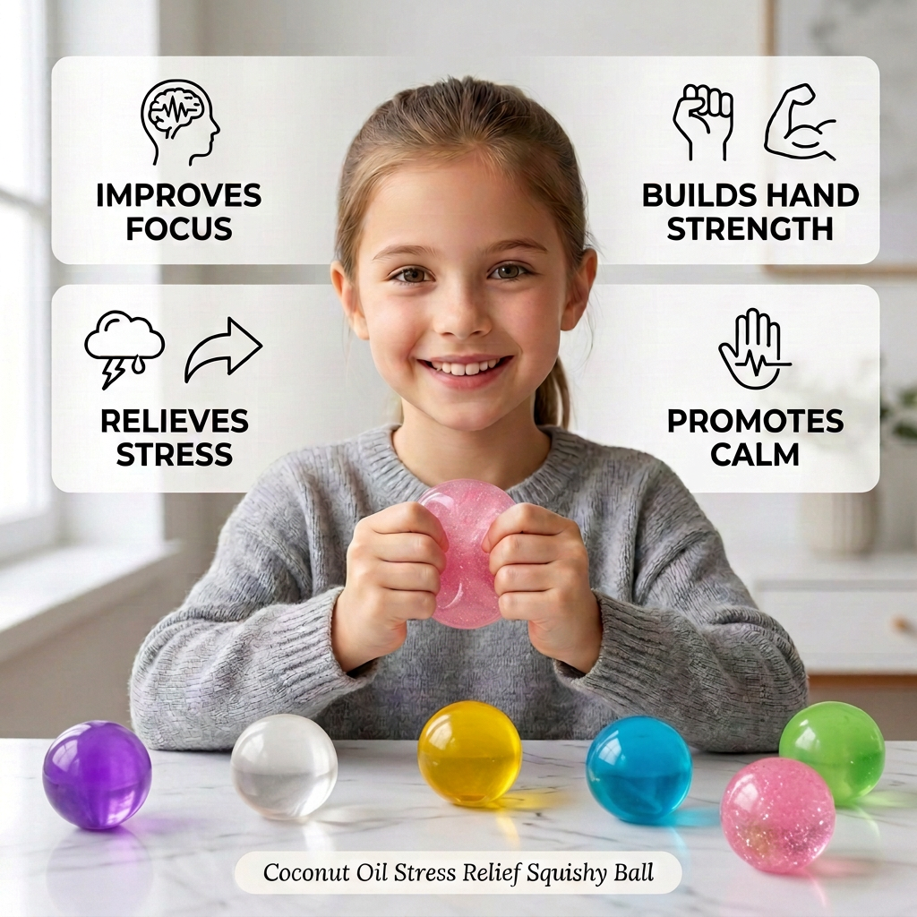 Coconut Oil Stress Relief Squishy Ball