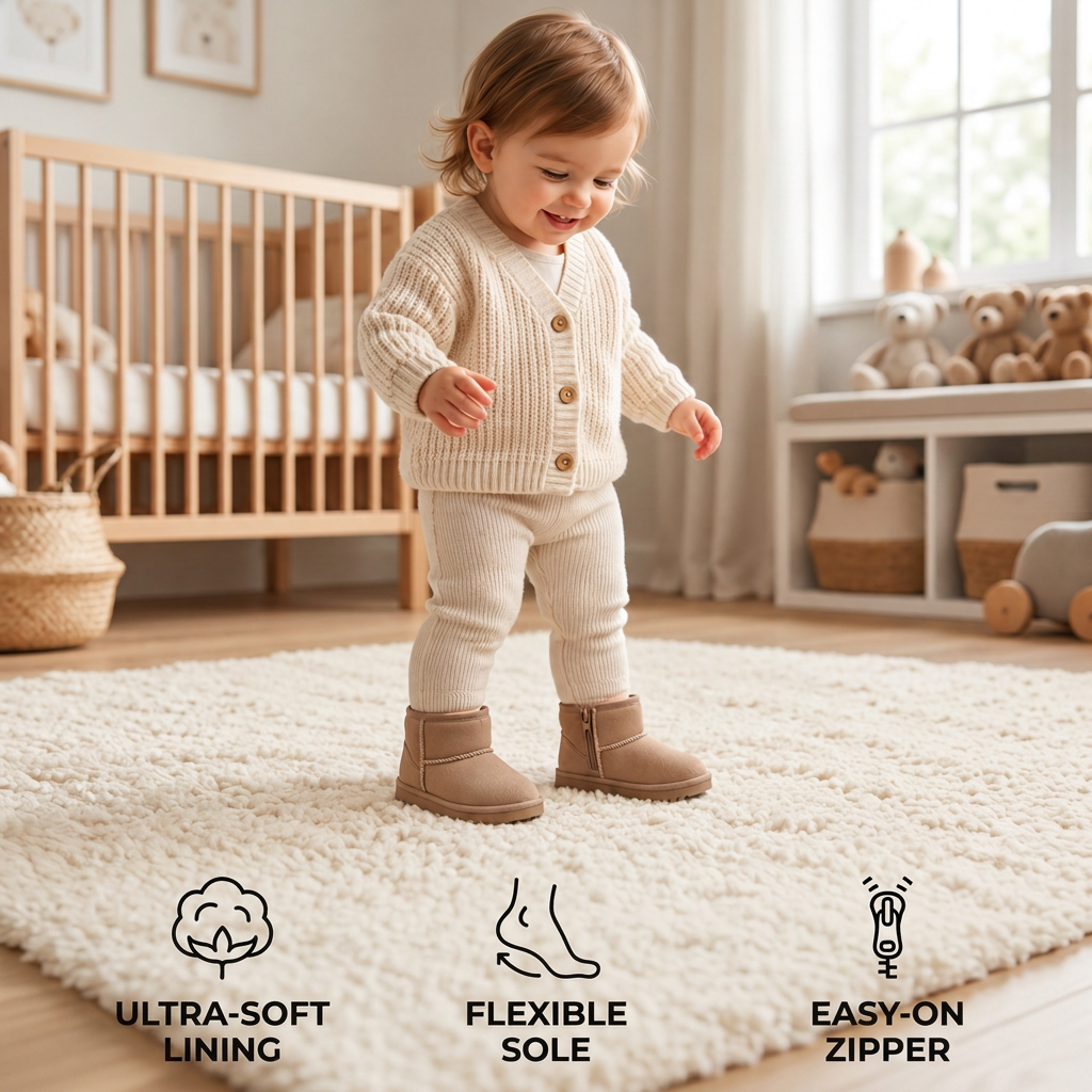 Cozy Waterproof Winter Boots with Non-Slip Soles