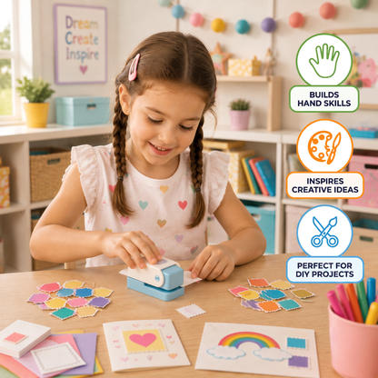 DIY Postage Stamp Paper Punch for Kids’ Arts & Crafts