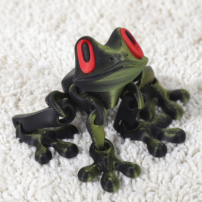 3D Printed Magnetic Flexible Frog Fidget Toy
