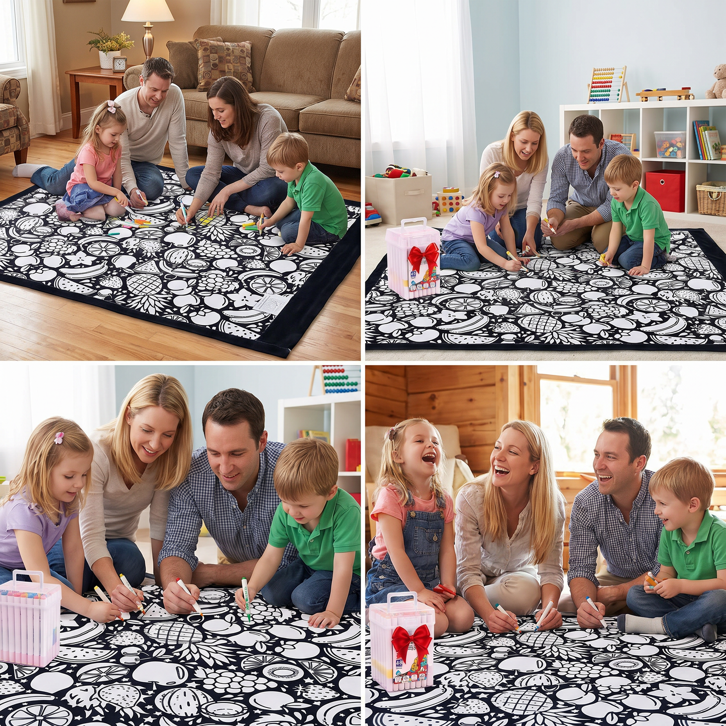DIY Colouring Blanket for the Whole Family