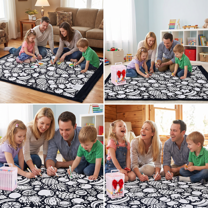 DIY Colouring Blanket for the Whole Family